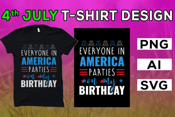 4th July, Everyone in America Parties: T-Shirt Graphics for Crafters