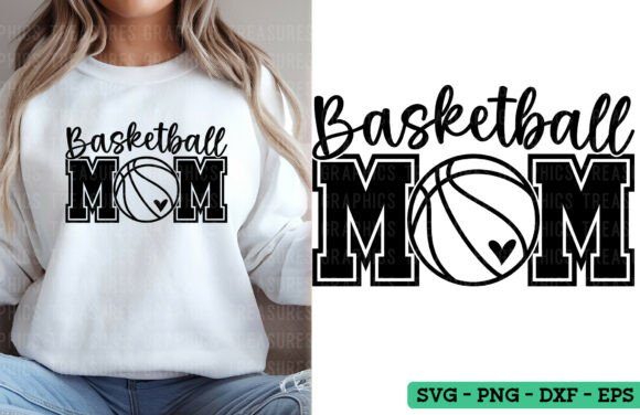 Basketball Mom PNG SVG: Perfect for T-Shirt Designs and Graphics