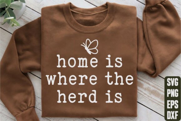 Home is Where the Herd Is: A Versatile T-Shirt Design