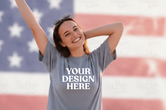 How a Free USA Flag T-Shirt Mockup Graphics Elevates Brand Visuals