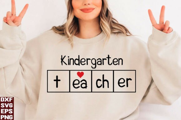 Kindergarten Teacher SVG, PNG: A Versatile Design