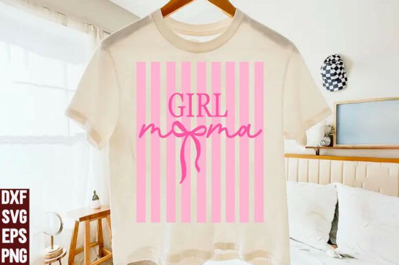 Striped Coquette Girl Mama SVG: A Versatile T-Shirt Design Graphic